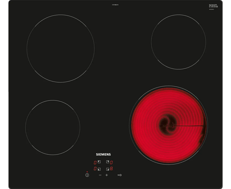 Siemens IQ100 60cm Electric Hob | Black ET61RCEA1E Redmond Electric Gorey