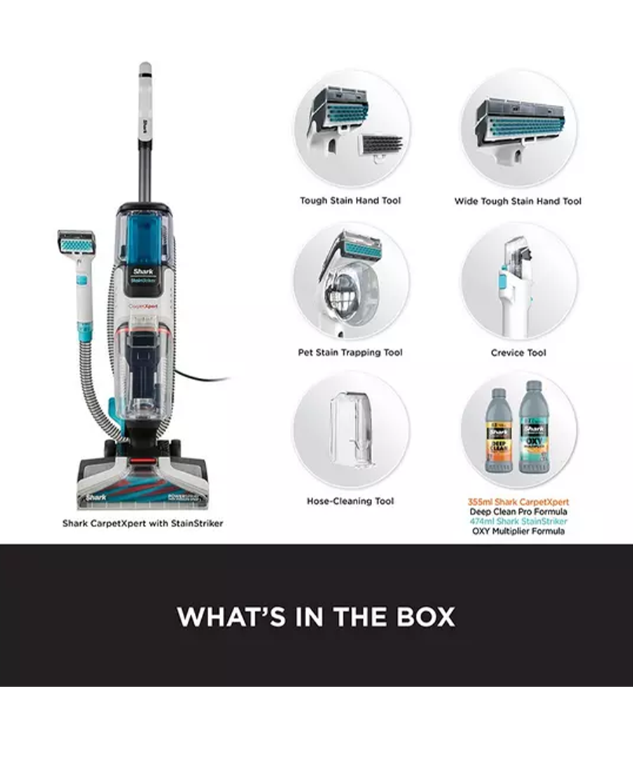 Shark CarpetXpert Deep Carpet Cleaner with Built-In StainStriker EX200UK Redmond Electric Gorey