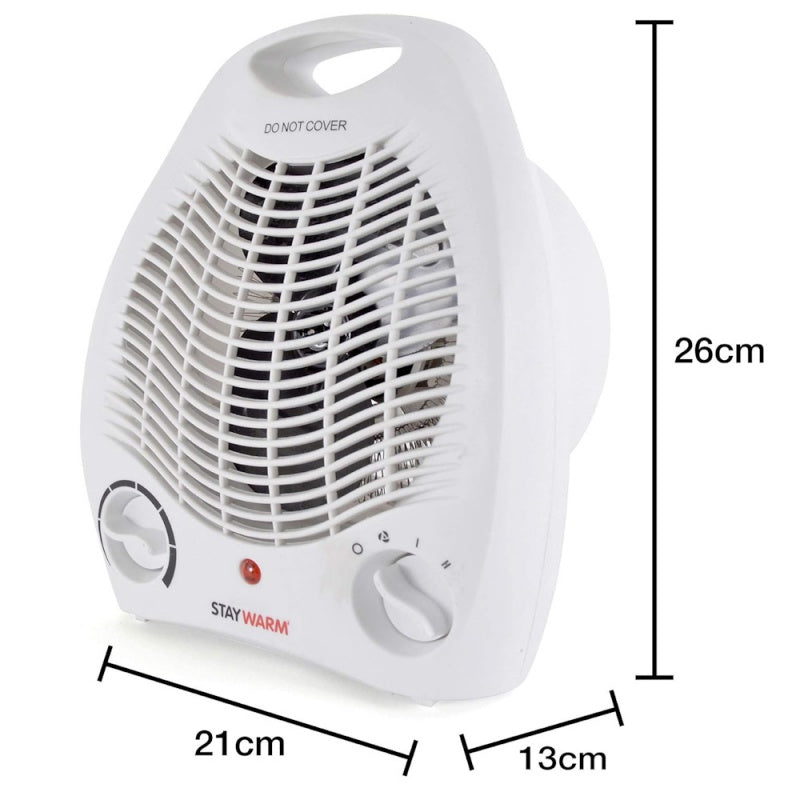 2kW Upright Fan Heater | White - Redmond Electric