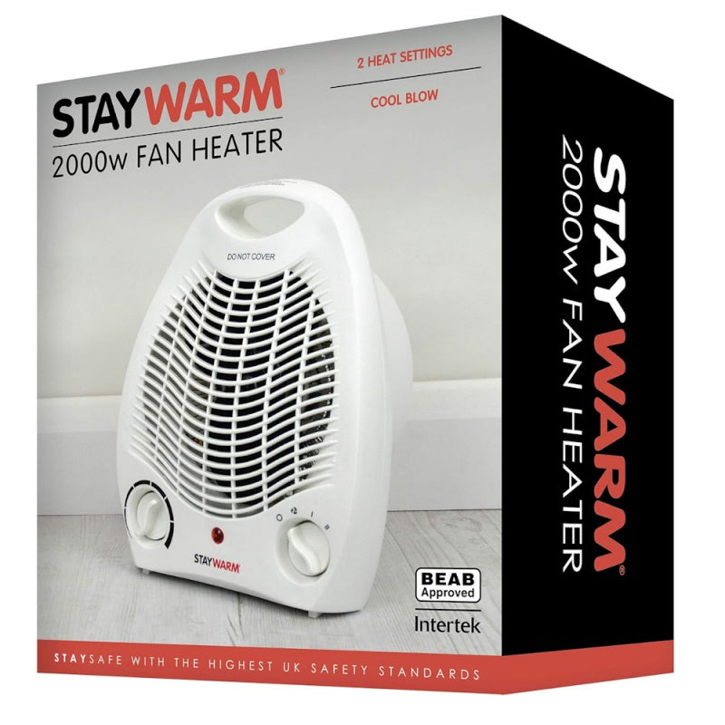 2kW Upright Fan Heater | White - Redmond Electric