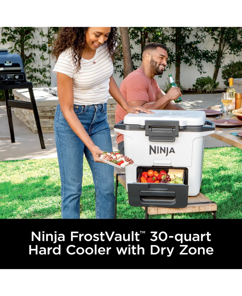 Ninja FrostVault 28L Hard Cooler with Dry Zone | Cloud White Redmond Electric Gorey