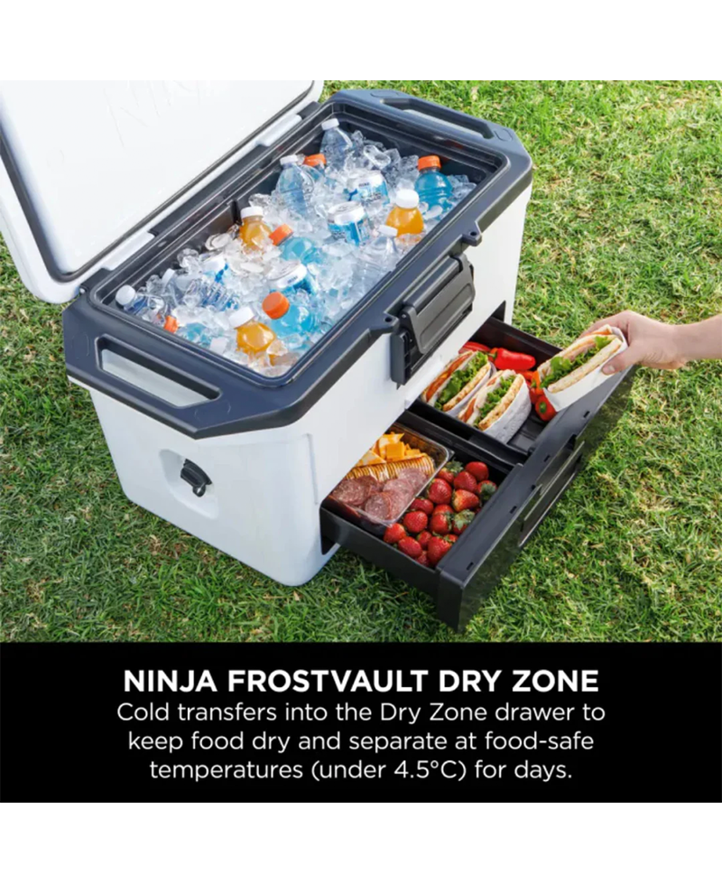 Ninja FrostVault 47L Hard Cooler with Dry Zone | Cloud White Redmond Electric Gorey