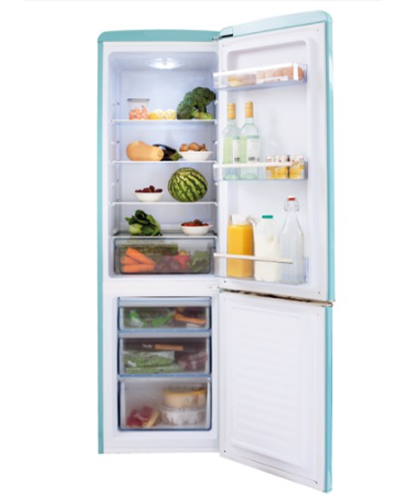 Amica 60/40 Retro Style Fridge Freezer | 181cm (H) | Duck Egg FKR29653DEB Redmond Electric Gorey