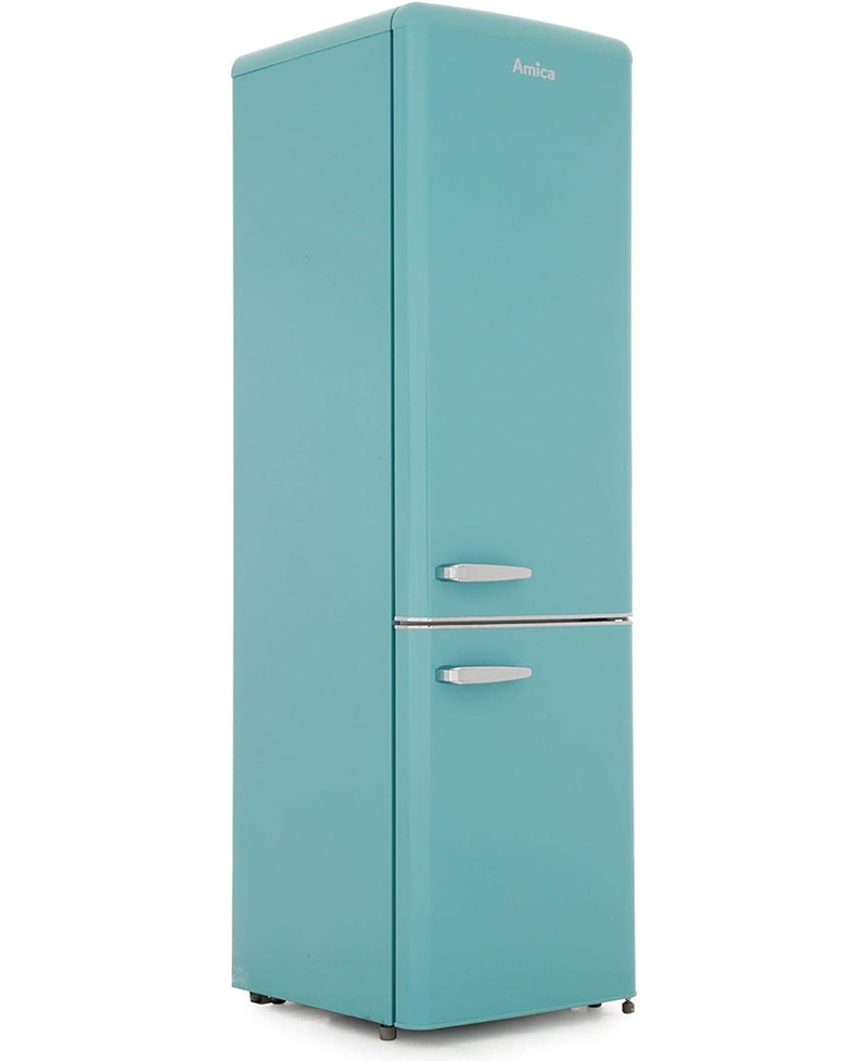 Amica 60/40 Retro Style Fridge Freezer | 181cm (H) | Duck Egg FKR29653DEB Redmond Electric Gorey