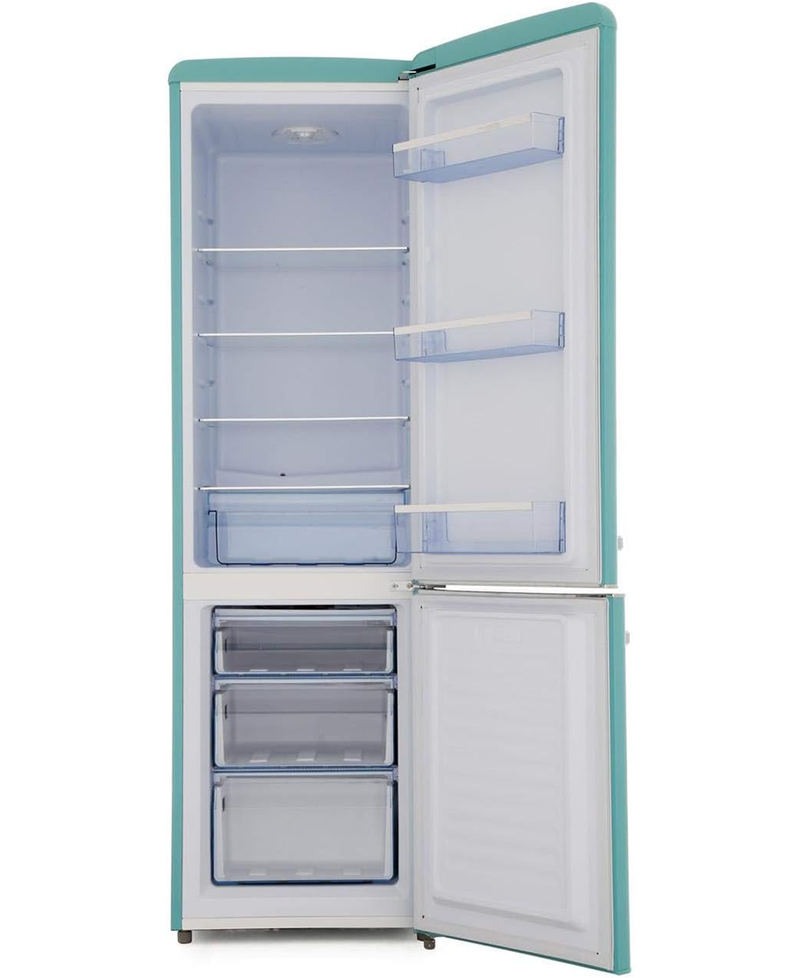 Amica 60/40 Retro Style Fridge Freezer | 181cm (H) | Duck Egg FKR29653DEB Redmond Electric Gorey