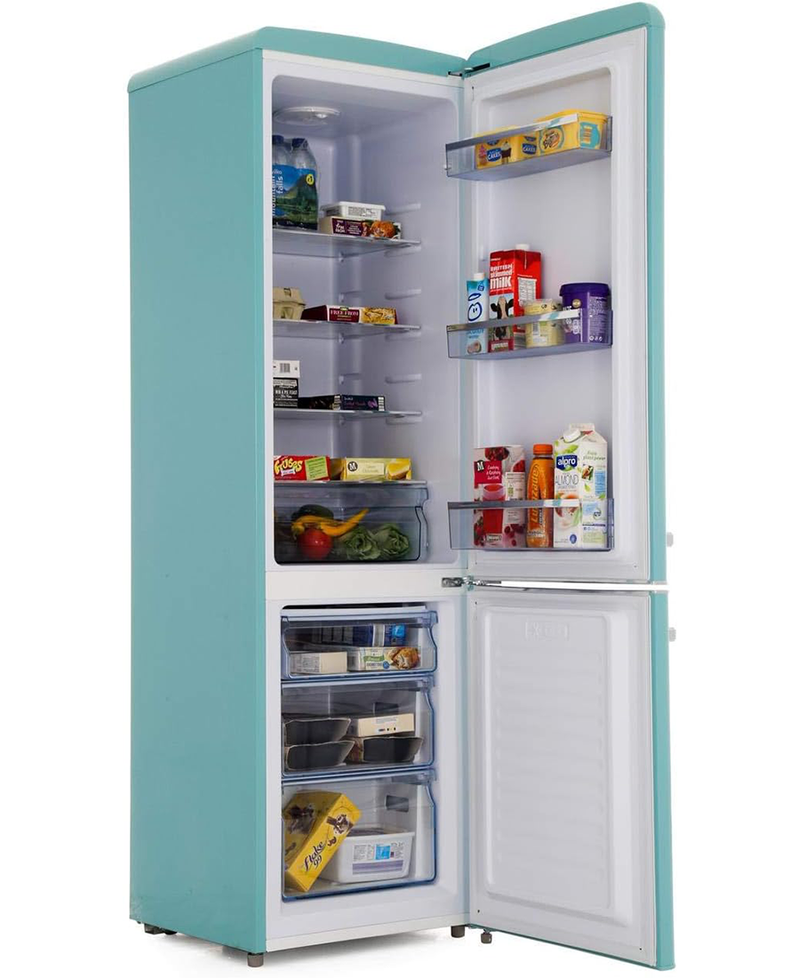 Amica 60/40 Retro Style Fridge Freezer | 181cm (H) | Duck Egg FKR29653DEB Redmond Electric Gorey