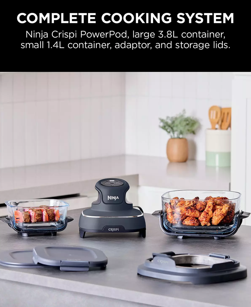 Ninja CRISPi 4-in-1 Portable Glass Air Fryer | Cyber Space - FN101UKGY Redmond Electric Gorey