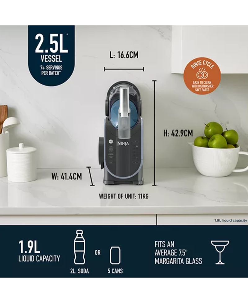 Ninja Slushi Machine Frozen Drink Maker | Artic Blue & Grey Redmond Electric Gorey FS301UK