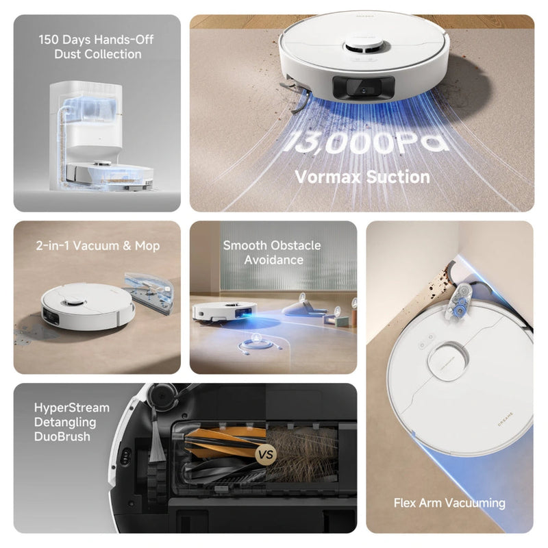 Dreame D20 Pro Plus Robot Vac Vacuum and Mop | White - RLD43SD Redmond Electric Gorey