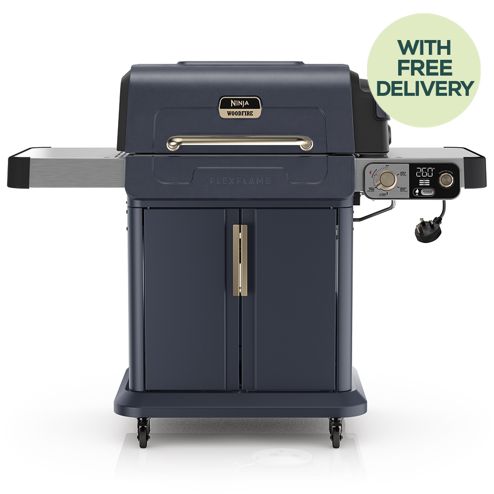 FlexFlame Outdoor Cooking System 5-in-1 Grill & Smoker | Blue