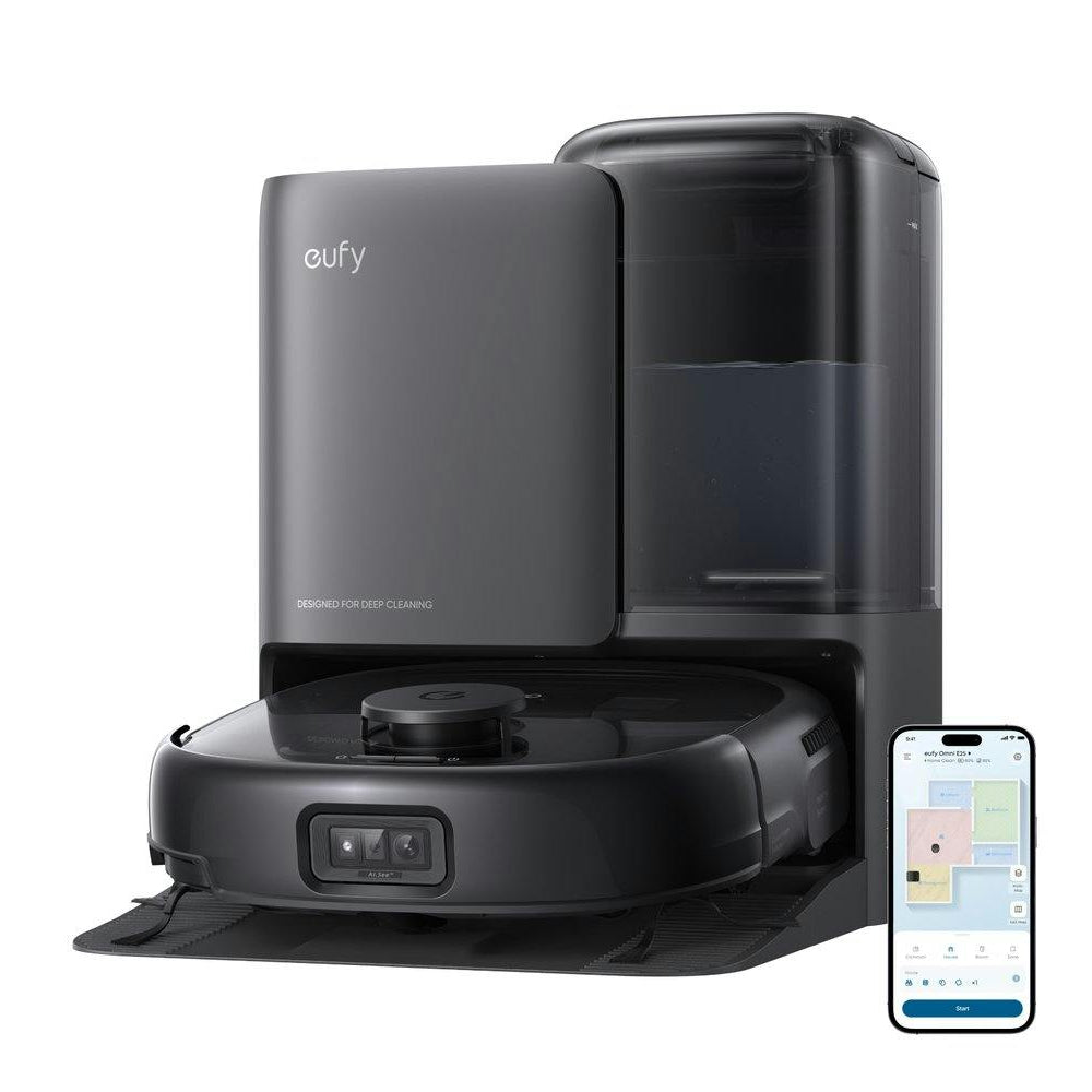 Eufy Omni E25 Robot Vacuum Cleaner with Self-Empty Station | Black - T2353V11 Redmond Electric Gorey