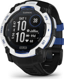 Instinct 3 50mm Solar - Whitestone with Black/Bolt Blue Band