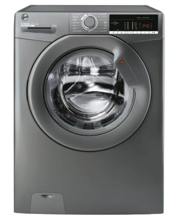 Hoover H-WASH 300 Lite 8kg 1400rpm Washing Machine | Graphite - H3W48TGGE/1-80 Redmond Electric Gorey
