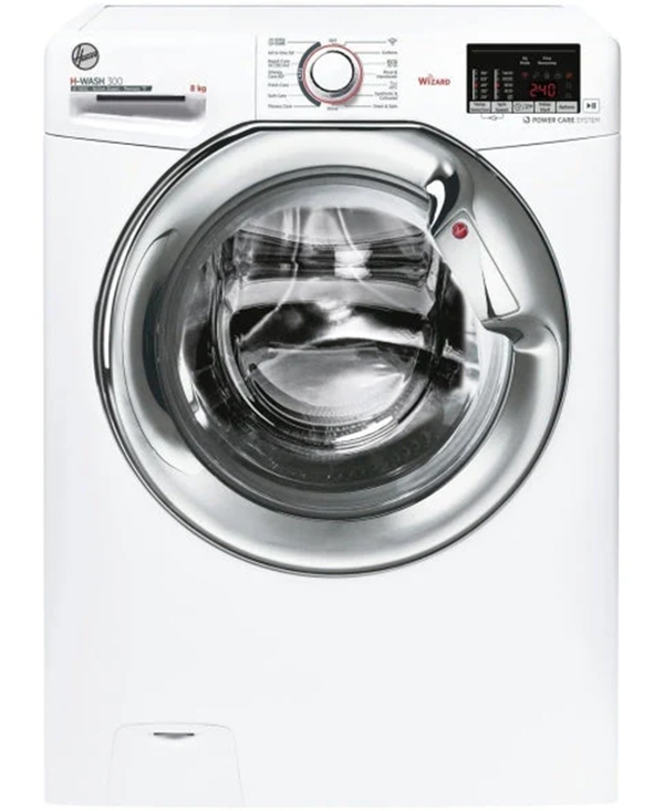 Hoover H-WASH 300 8kg 1400rpm Washing Machine | White - H3WS485DACE/1-80 Redmond Electric Gorey