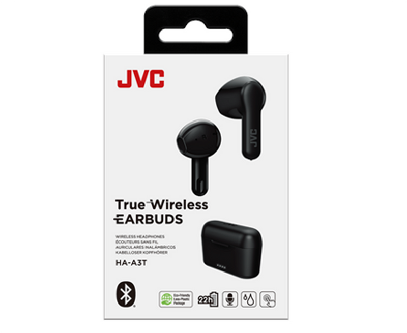 JVC True Wireless Bluetooth Ear Buds HAA3TBU Black Redmond Electric Gorey