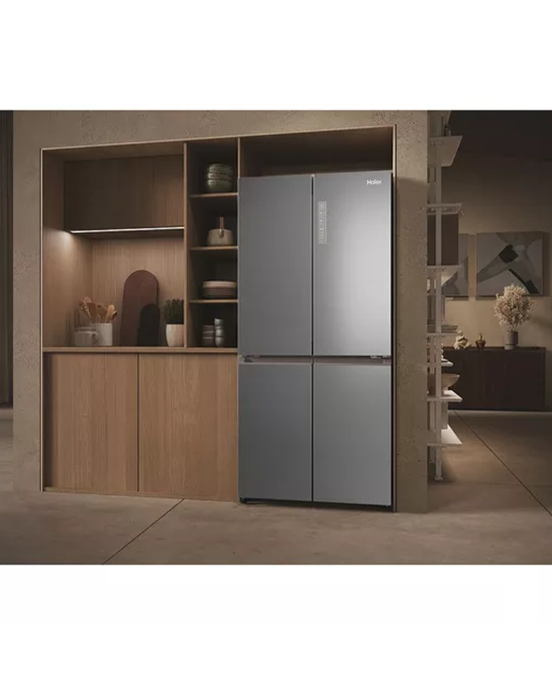 Haier Cube 83 Series 3 Multi Door Fridge Freezer | 182cm (H) | Platinum Inox HCR3818ENMM Redmond Electric Gorey