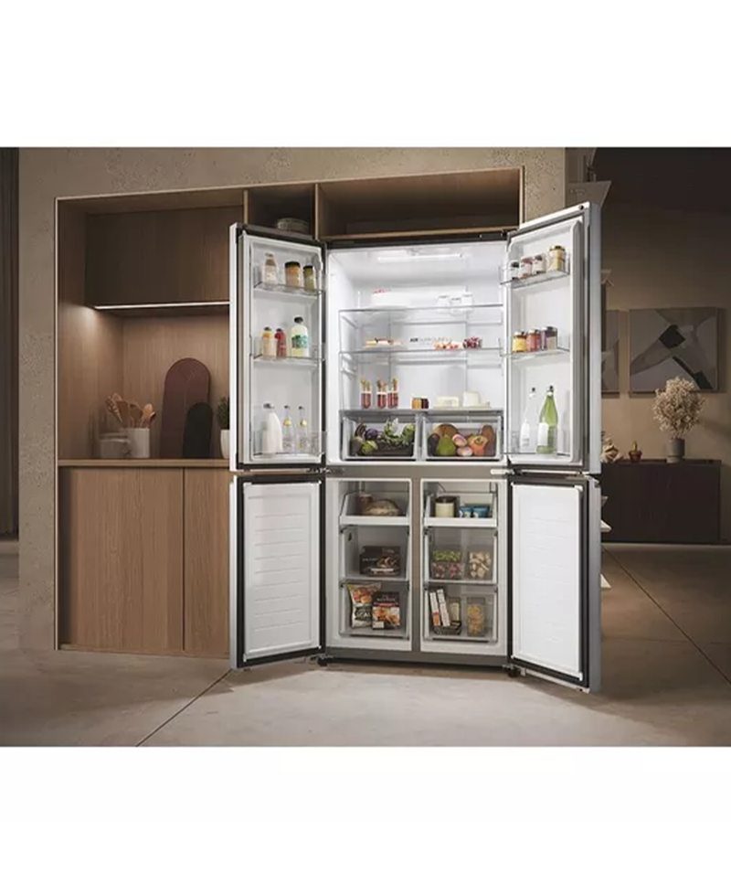 Haier Cube 83 Series 3 Multi Door Fridge Freezer | 182cm (H) | Platinum Inox HCR3818ENMM Redmond Electric Gorey