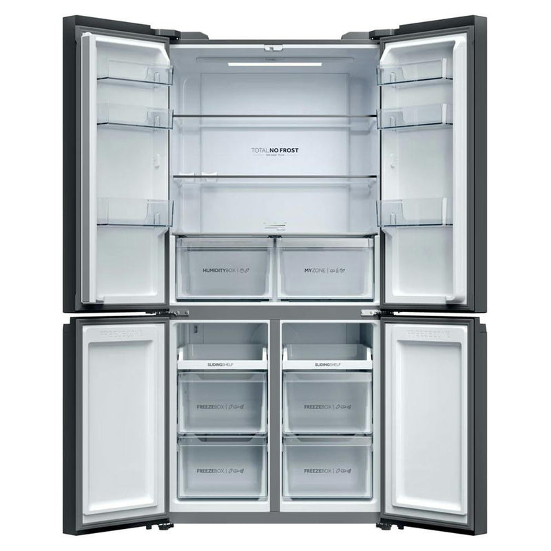 Haier Cube 90 Series 3 Multi Door Fridge Freezer | Slate Black - HCR39F19ENPT Redmond Electric