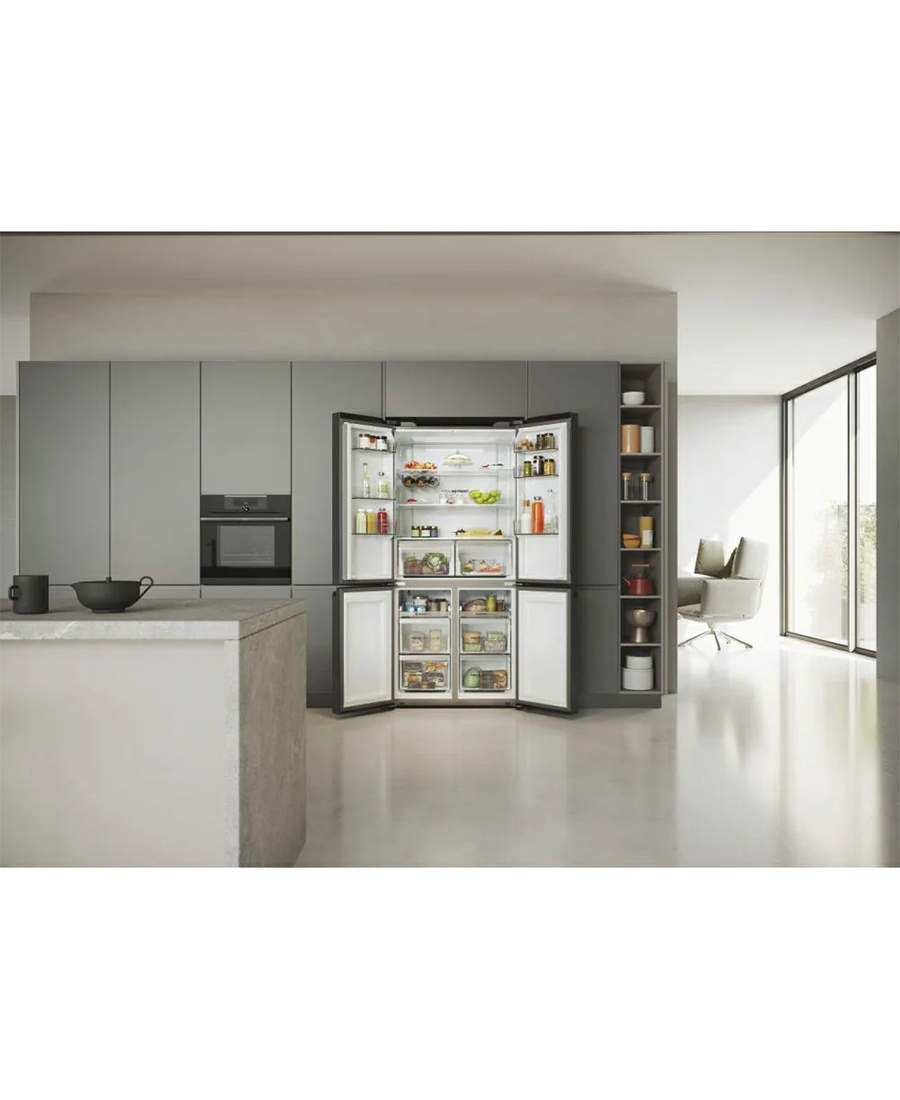 Haier Cube 90 Series 5 Multi Door Fridge Freezer | 190cm (H) | Brushed Black HCR5919ENMB Redmond Electric Gorey