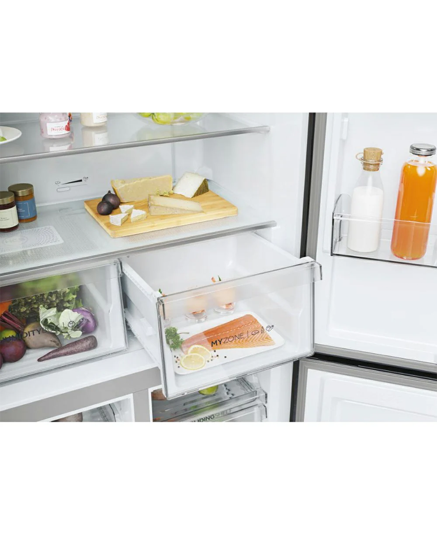 Haier Cube 90 Series 5 Multi Door Fridge Freezer | 190cm (H) | Platinum Inox HCR5919ENMP Redmond Electric Gorey
