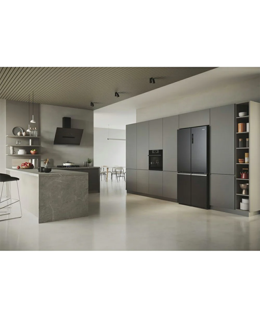 Haier Cube 90 Series 5 Multi Door Fridge Freezer | 190cm (H) | Brushed Black HCR5919ENMB Redmond Electric Gorey