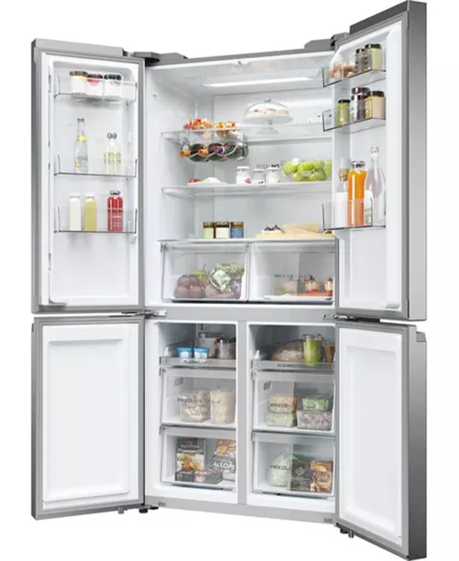 Haier Cube 90 Series 5 Multi Door Fridge Freezer | 190cm (H) | Platinum Inox HCR5919ENMP Redmond Electric Gorey