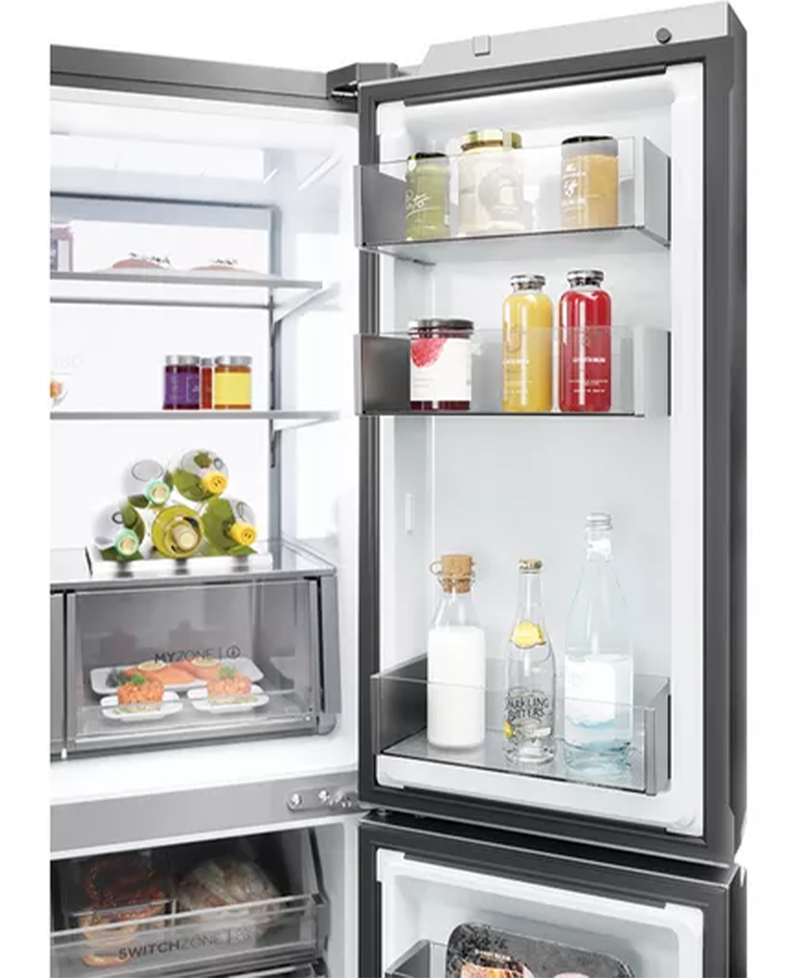 Haier Cube 90 Series 7 Multi Door Fridge Freezer | 176cm (H) | Platinum Inox HCR7918EIMP Redmond Electric Gorey