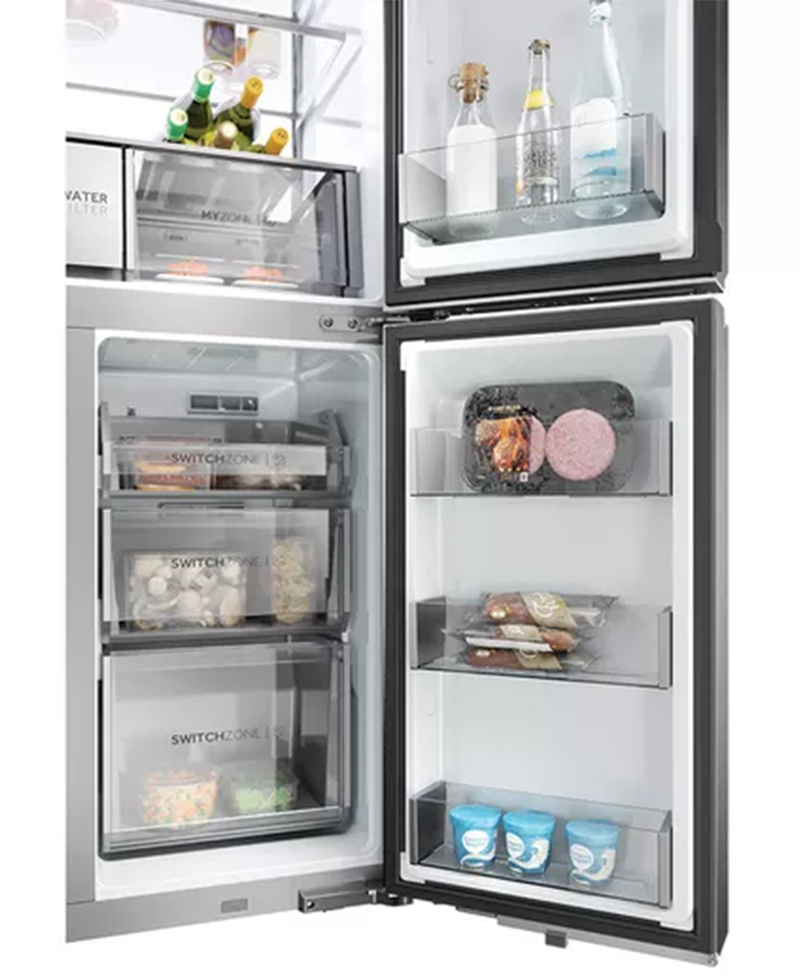 Haier Cube 90 Series 7 Multi Door Fridge Freezer | 176cm (H) | Platinum Inox HCR7918EIMP Redmond Electric Gorey