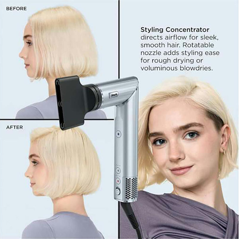 Shark FlexStyle 6-in-1 Air Styler & Hair Dryer | HD476WHUK | Glacial Blue Redmond Electric Gorey