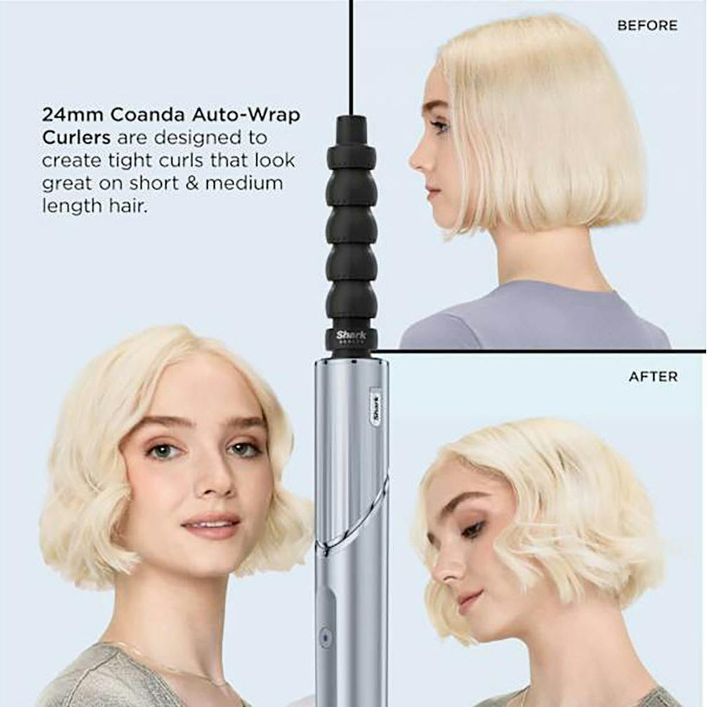 Shark FlexStyle 6-in-1 Air Styler & Hair Dryer | HD476WHUK | Glacial Blue Redmond Electric Gorey