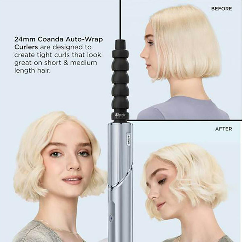 Shark FlexStyle 6-in-1 Air Styler & Hair Dryer | HD476WHUK | Glacial Blue Redmond Electric Gorey