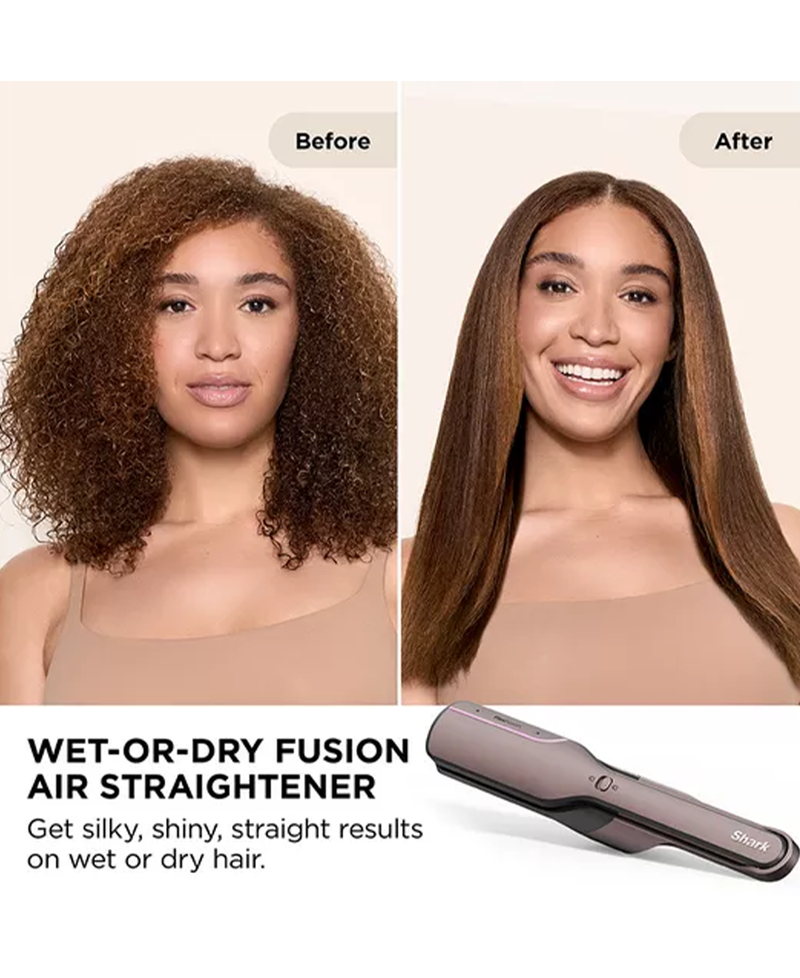 Shark FlexFusion Straight 5-in-1 Air Styler & Dryer & Ceramic Straightener with Case | Cosmic Blush HD652SUK Redmond Electric Gorey