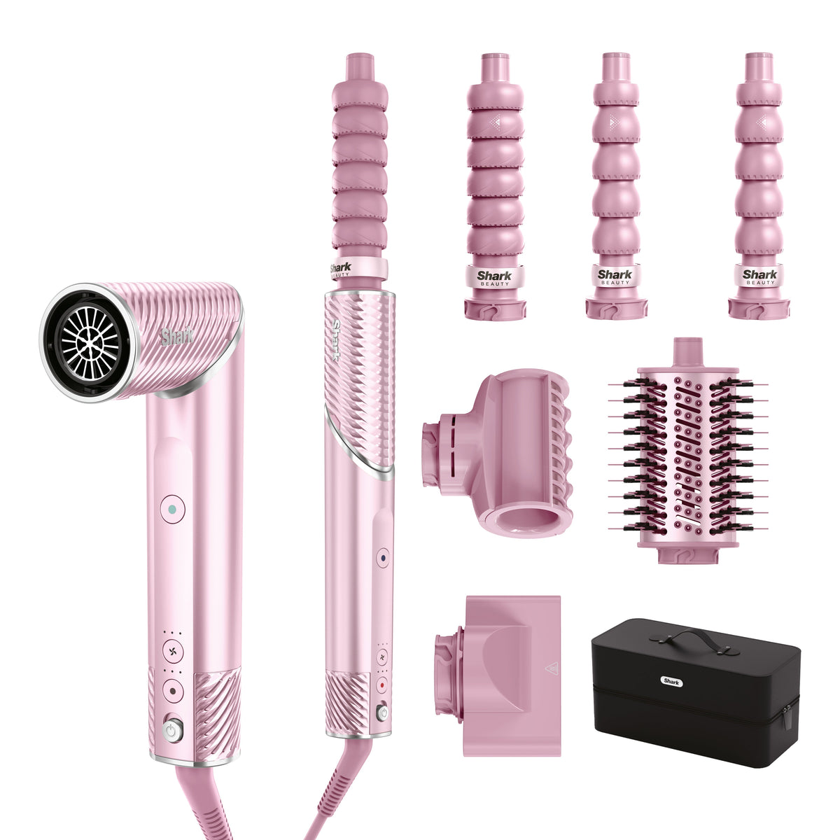 Shark FlexStyle IonCurl 5 in 1 Air Styler & Hair Dryer, Pink HD850UKPK