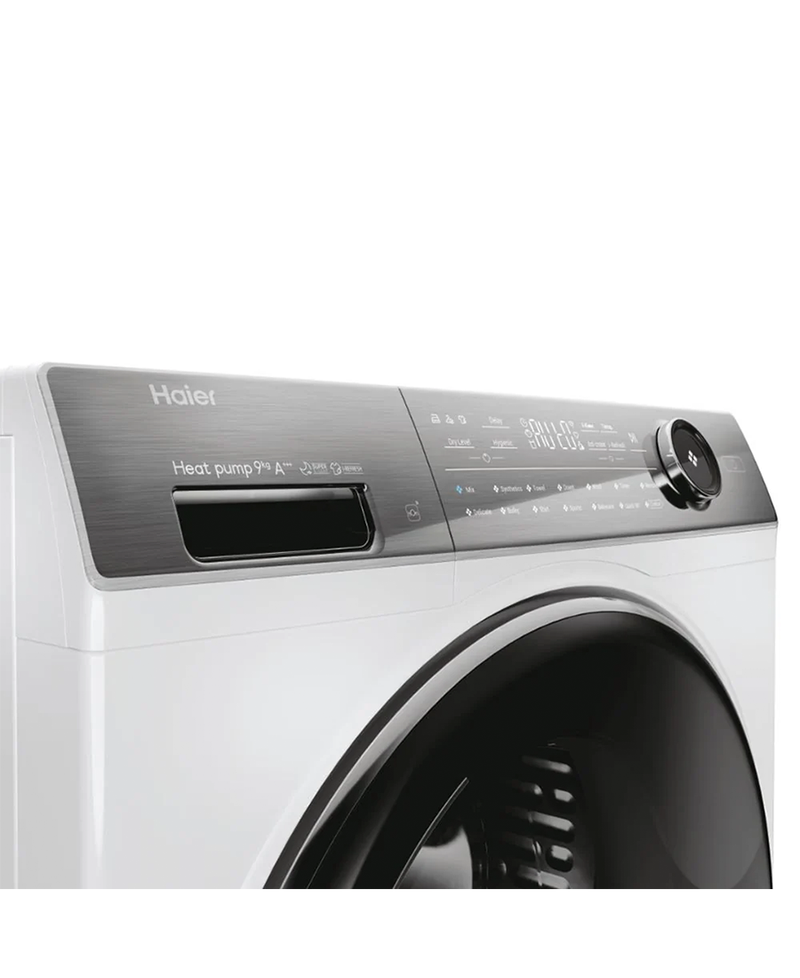 Haier I-Pro Series 7 Plus 9KG Freestanding Heat Pump Tumble dryer | White Redmond Electric Gorey - HD90-A3Q979U1