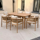 Hera 8 Seat Rattan Dining Wooden Set with Rectangular Table - HUCHERA8D Redmond Electric Gorey