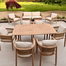 Hera 8 Seat Rattan Dining Wooden Set with Rectangular Table - HUCHERA8D Redmond Electric Gorey