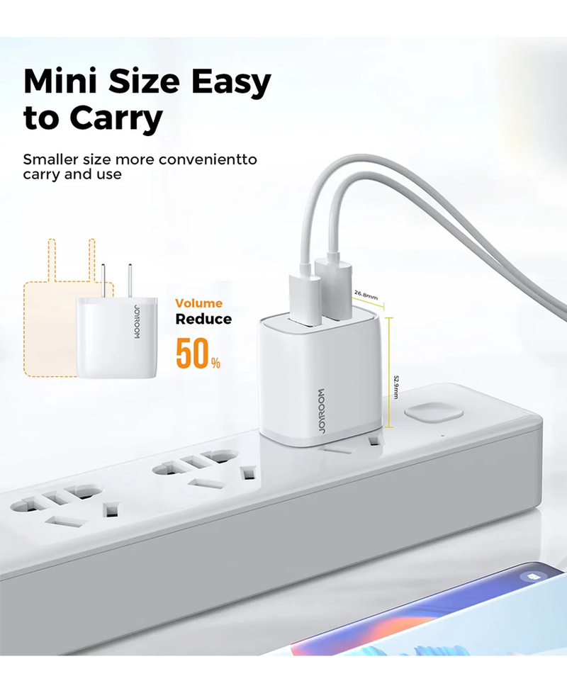 Joyroom Dual USB Fast Phone Charger | 2 USB Port HL-2A101 Redmond Electric Gorey