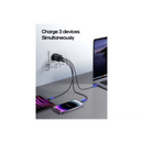 65W GaN 3-Port Fast Charger with USB-C Cable