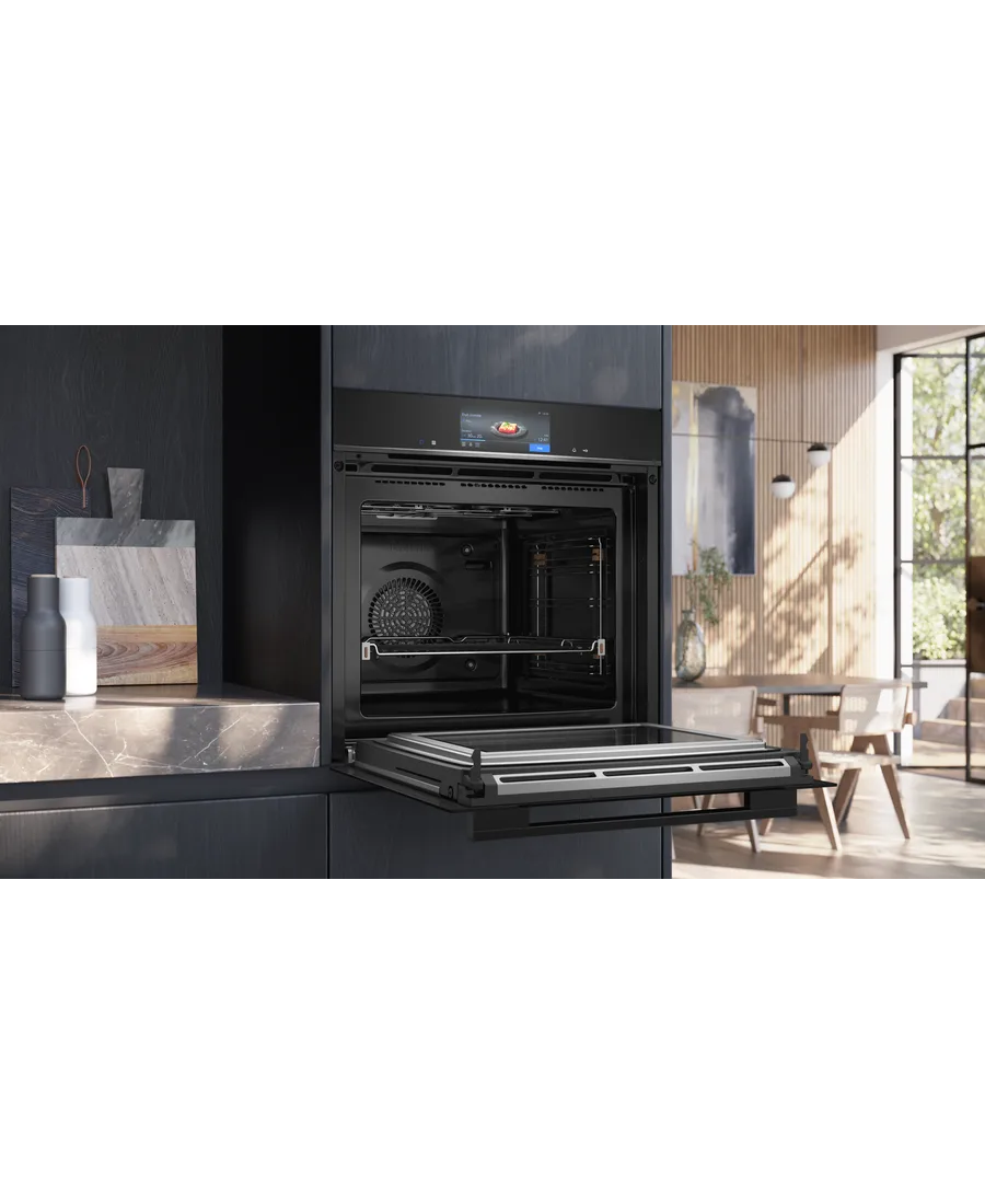 Siemens iQ700 Built In Single Oven with Microwave HM778GMB1B Redmond Electric Gorey 