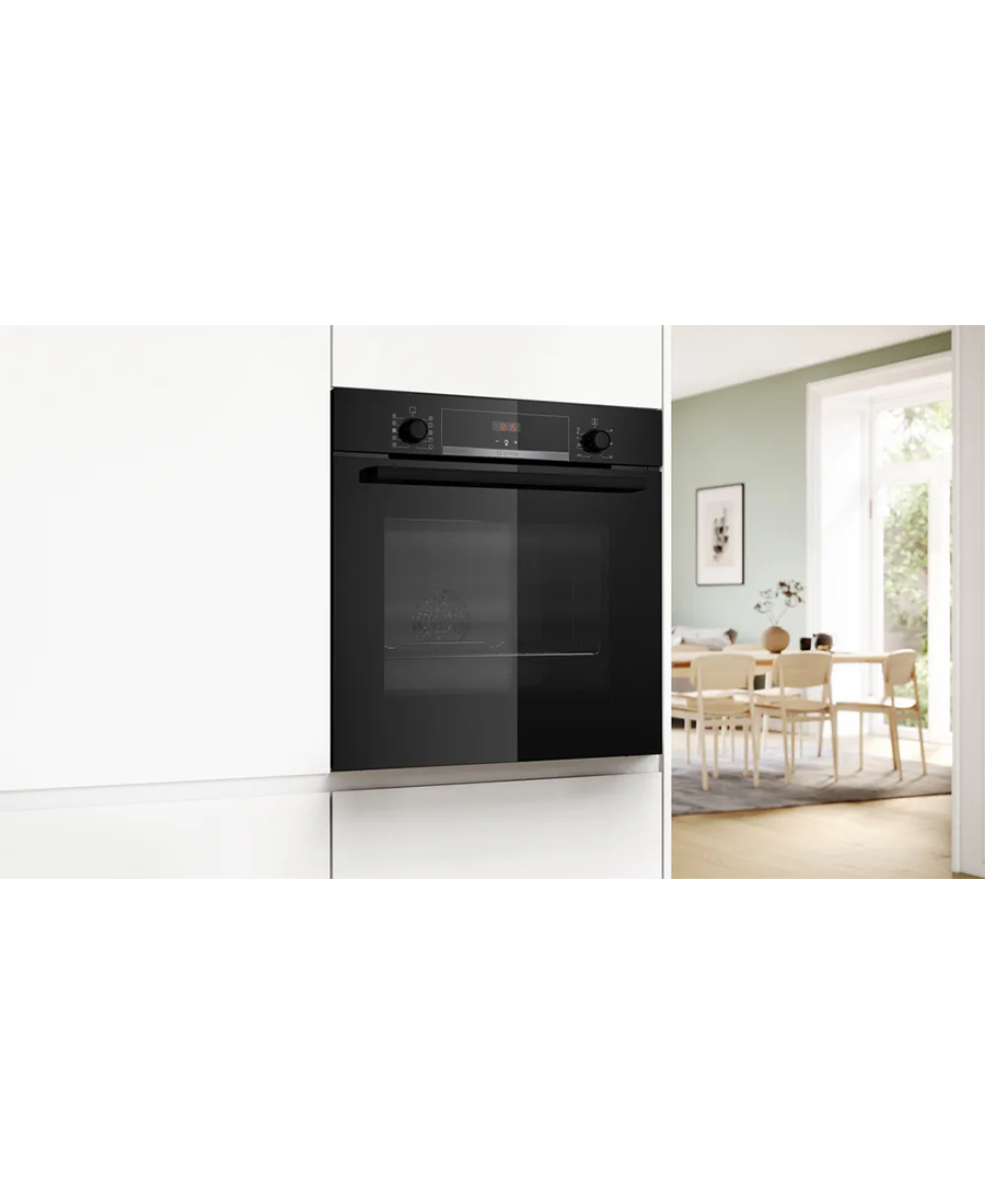 Series 4 Built-In Single Oven with Added Steam | Black