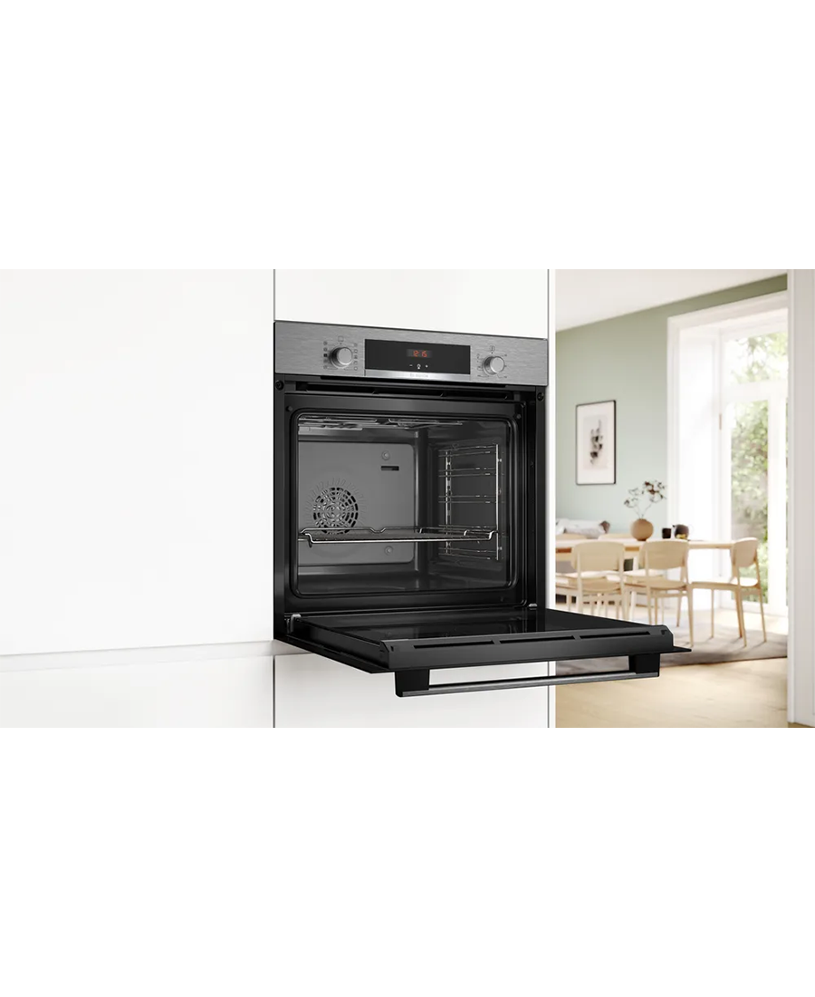 Bosch Series 4 Built-In Single Oven with Added Steam | Stainless Steel - HQA534BS3B Redmond Electric Gorey