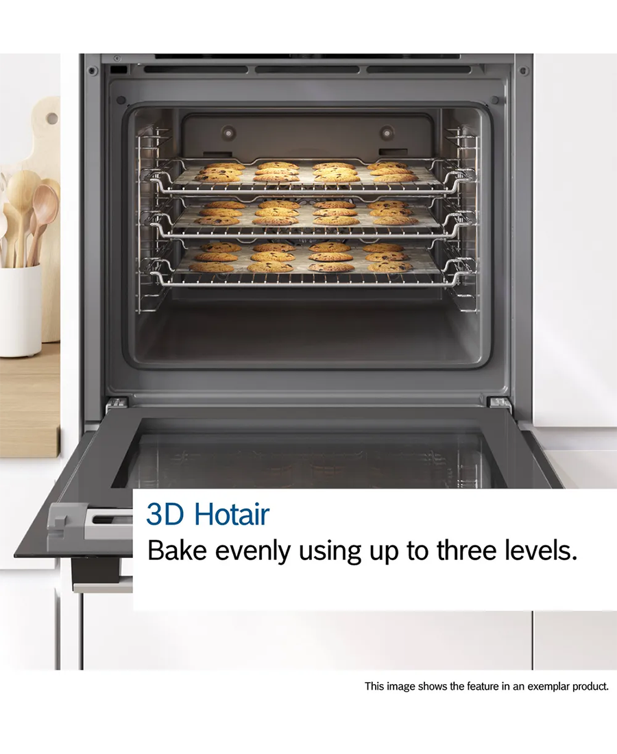 Bosch Series 4 Built-In Single Oven with Added Steam | Stainless Steel - HQA534BS3B Redmond Electric Gorey