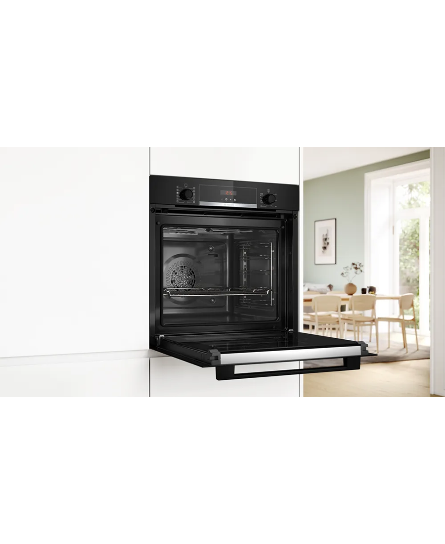 Bosch Series 4 Built-In Single Oven with Added Steam | Black - HQA574BB3B Redmond Electric Gorey