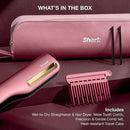 Shark SilkiPro Hair Straightener + Dryer in One with Storage Case | Rose Petal - HT401UKPK Redmond Electric Gorey