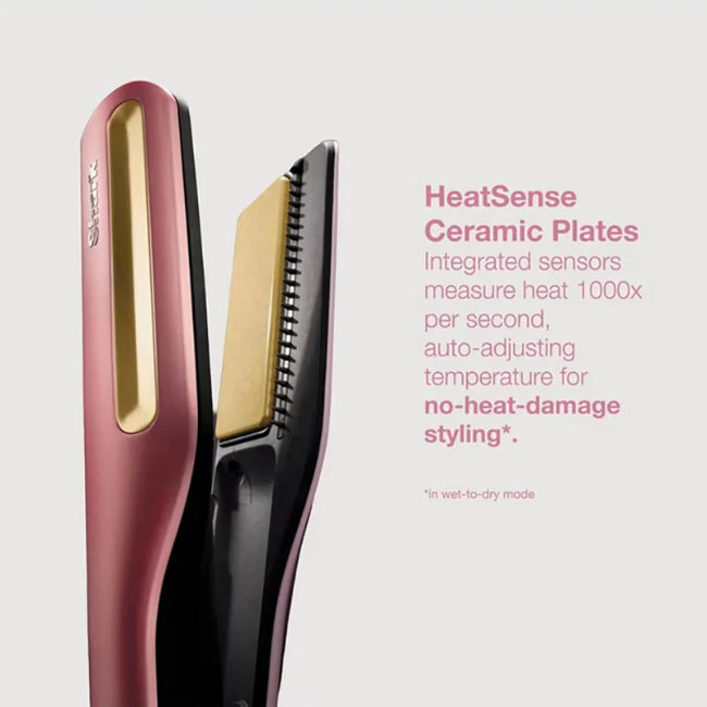 Shark SilkiPro Hair Straightener + Dryer in One with Storage Case | Rose Petal - HT401UKPK Redmond Electric Gorey