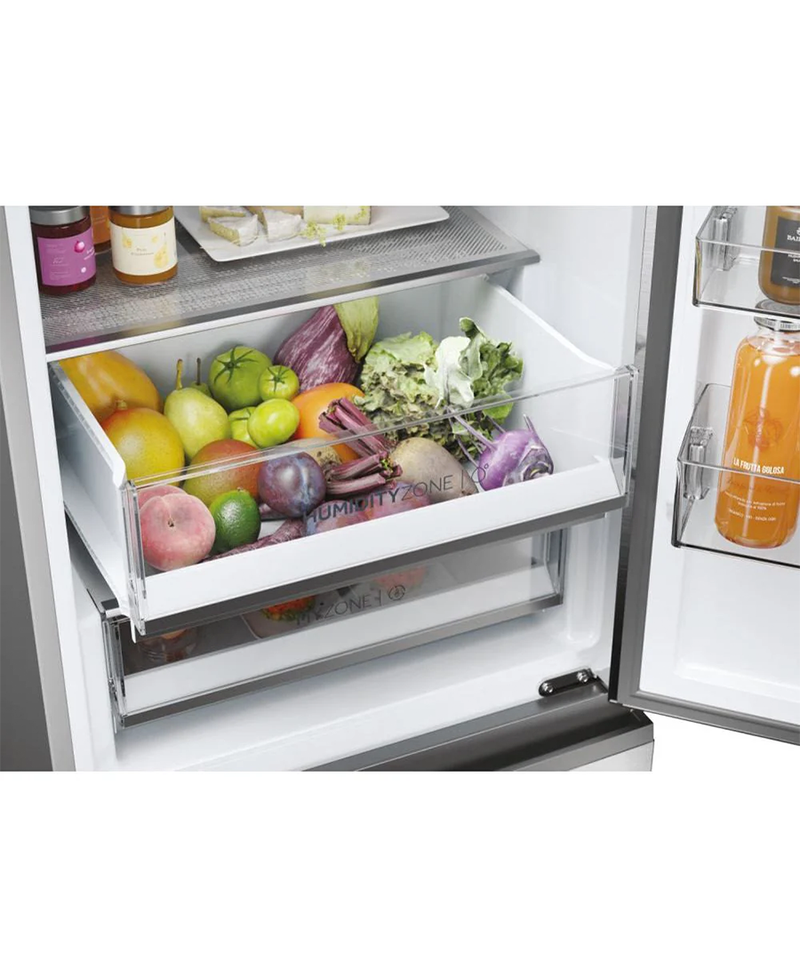 Haier 3D 60 Series 5 Fridge Freezer | 185cm (H) | Silver HTW5618ENMG Redmond Electric Gorey