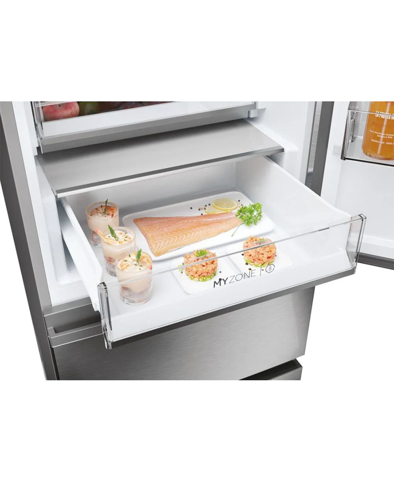 Haier 3D 60 Series 5 Fridge Freezer | 185cm (H) | Silver HTW5618ENMG Redmond Electric Gorey