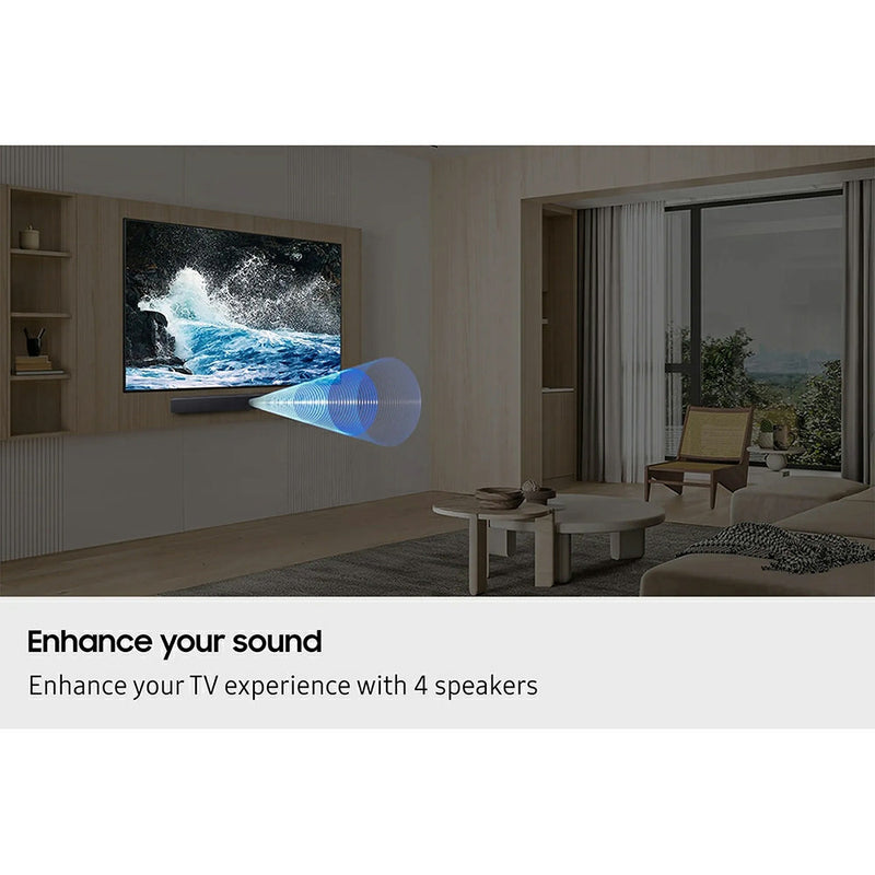 Samsung B400F B-Series 2.0-Channel Soundbar with Built-in Woofer | Black - HW-B400F/XU Redmond Electric