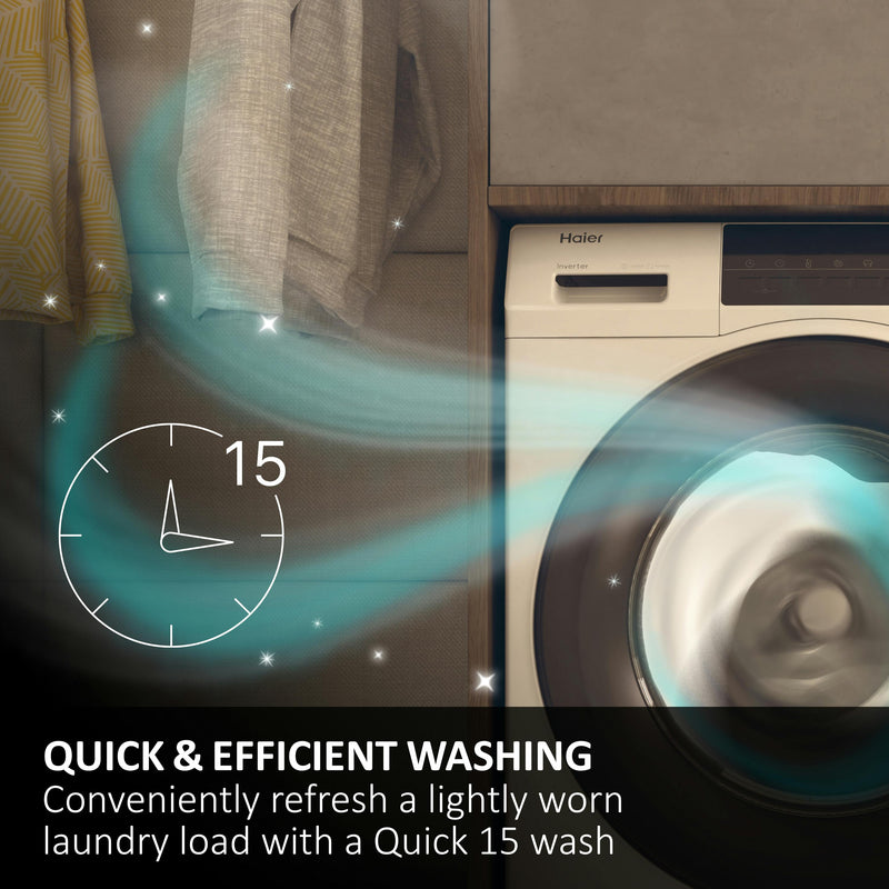 Haier X Series 11 11kg Washing Machine | White - HW110-BD14397UUK