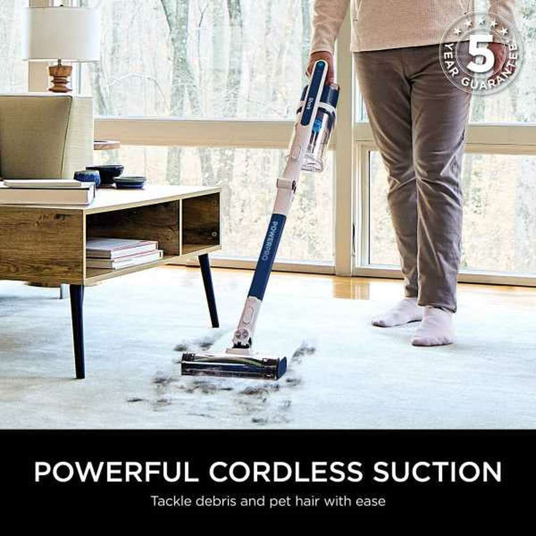 Shark PowerPro Cordless Stick Vacuum - Navy Metallic | IZ380UK Shark Vacuum Cleaner Redmond Electric